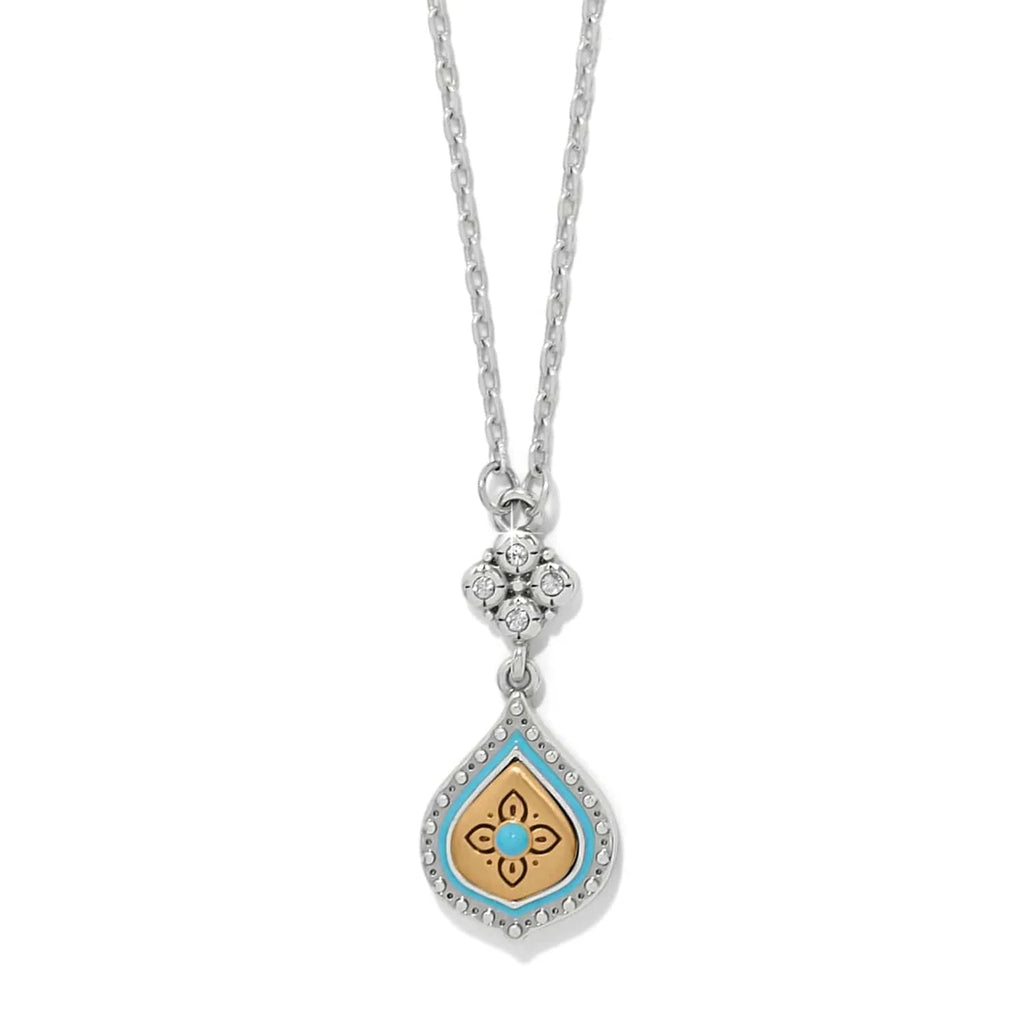 BRI Mosaic Cerillos Petite Teardrop Necklace