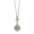 BRI Mosaic Cerillos Petite Teardrop Necklace