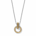 BRI Mosaic Two Tone Link Ring Necklace