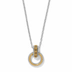 BRI Mosaic Two Tone Link Ring Necklace