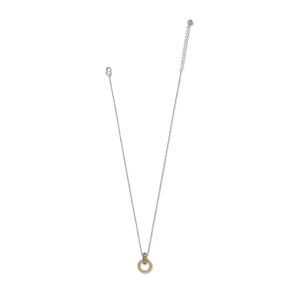 BRI Mosaic Two Tone Link Ring Necklace