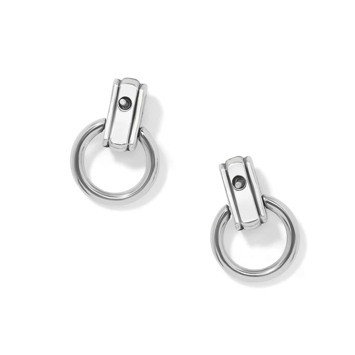 BRI Mosaic Two Tone Mini Post Drop Earrings