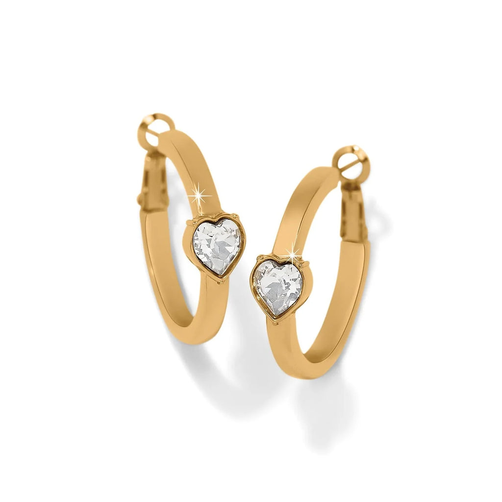 BRI Mystery of Love Heart Hoop Earrings