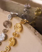 LAJ Rosette Coil Link Bracelet