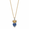 BRI One Heart Duo Heart Petite Necklace