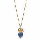 BRI One Heart Duo Heart Petite Necklace