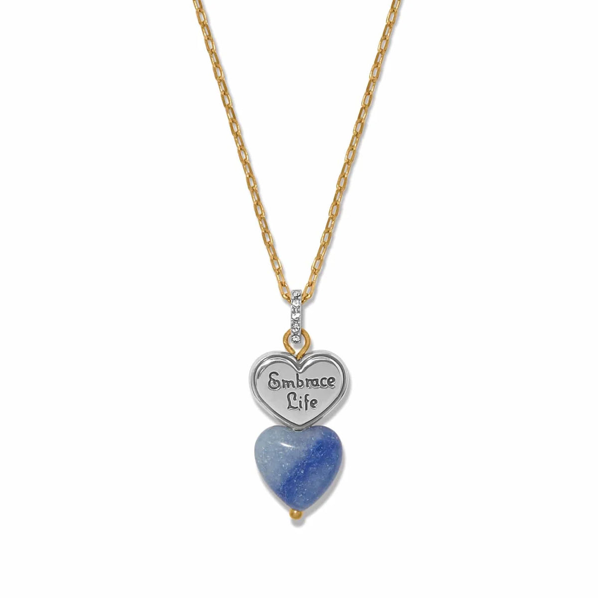 BRI One Heart Duo Heart Petite Necklace