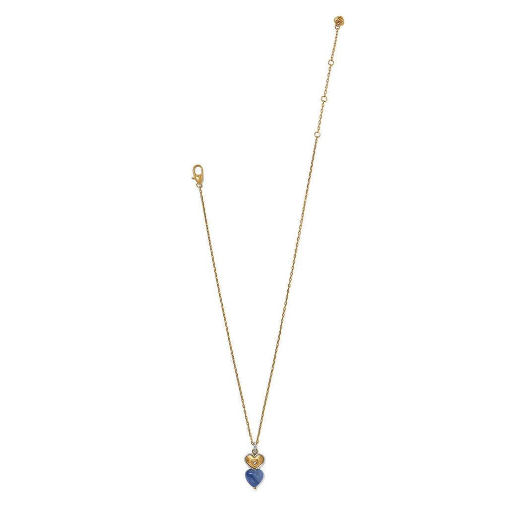 BRI One Heart Duo Heart Petite Necklace