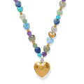 BRI One Heart Multi Heart Bead Necklace