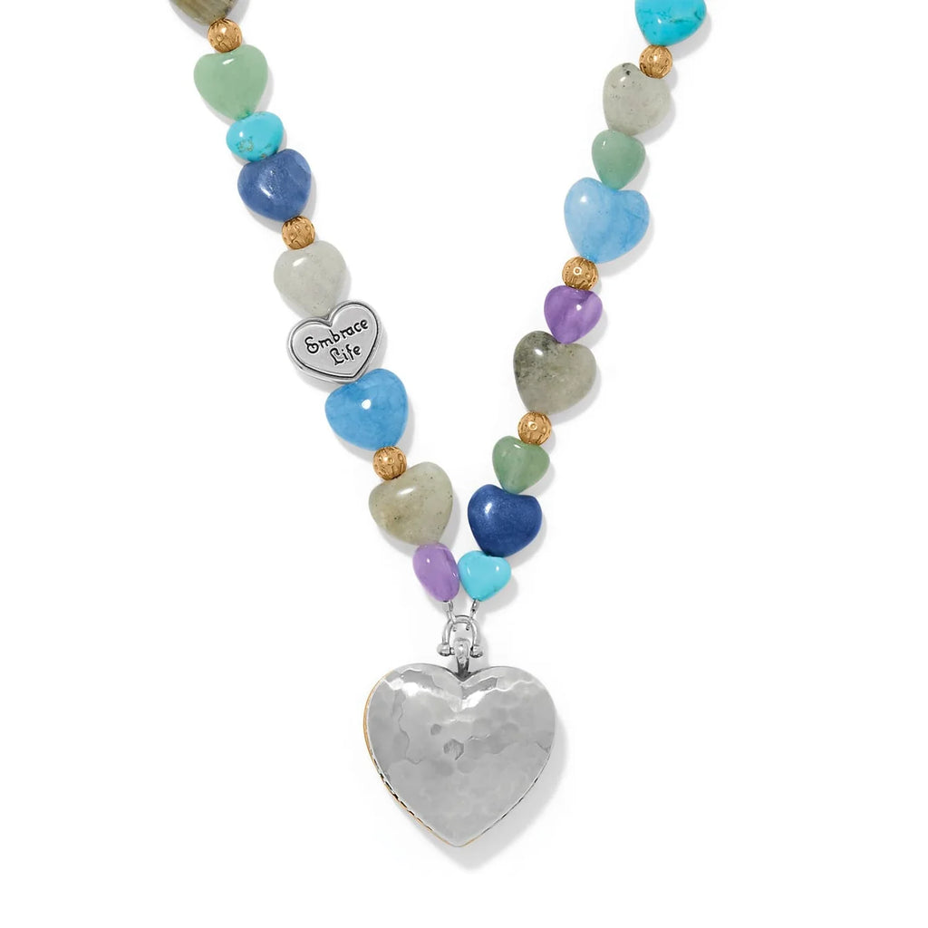 BRI One Heart Multi Heart Bead Necklace