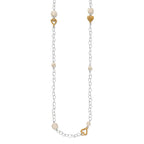BRI One Heart Pearl Long Necklace
