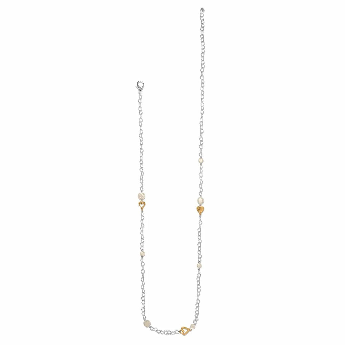 BRI One Heart Pearl Long Necklace
