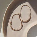 TKN Hammered Paloma Hoops
