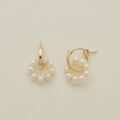 MBM Pearl Halo Hoop Earrings