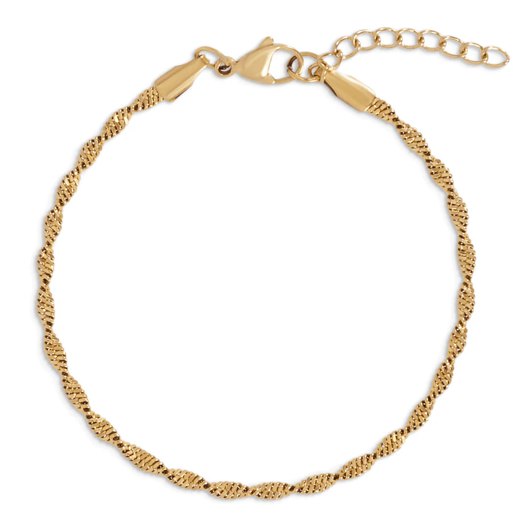 EV Pierce Twist Chain Bracelet