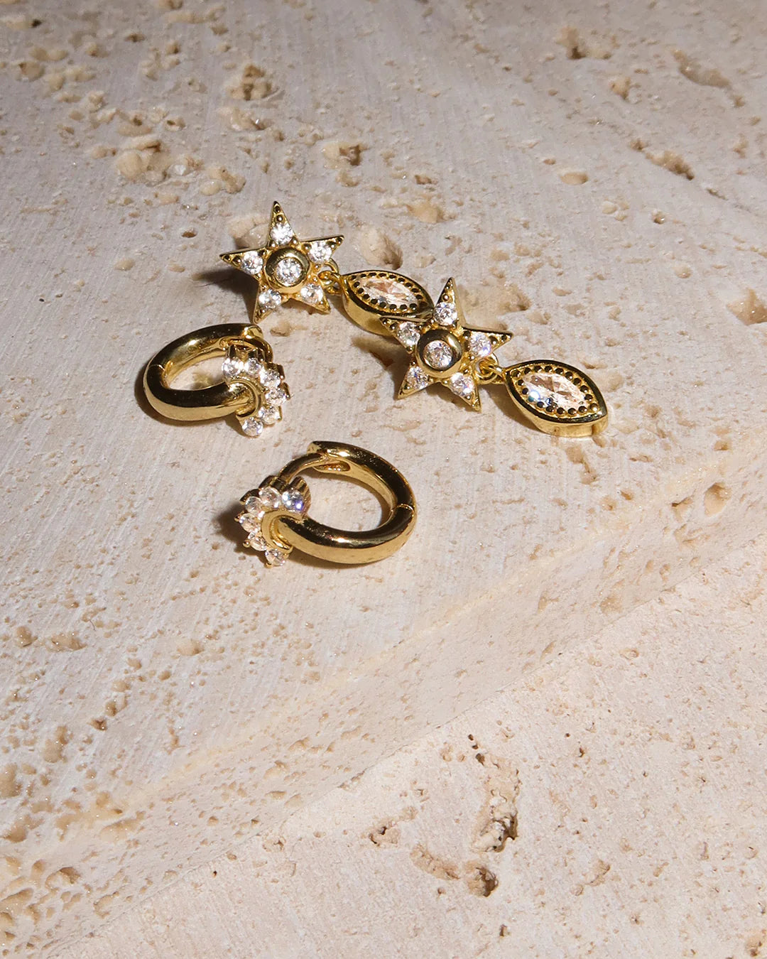 LAJ Star Dangle Studs