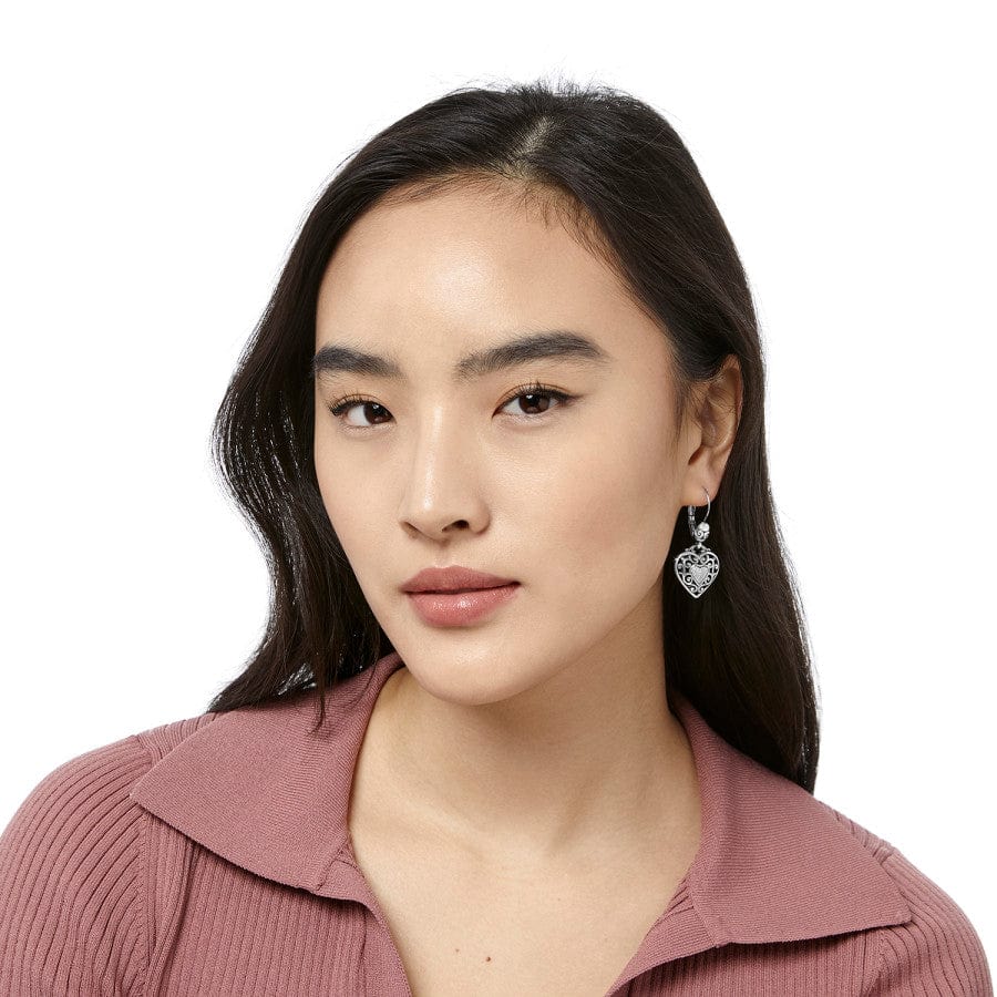 BRI Reno Heart Leverback Earrings