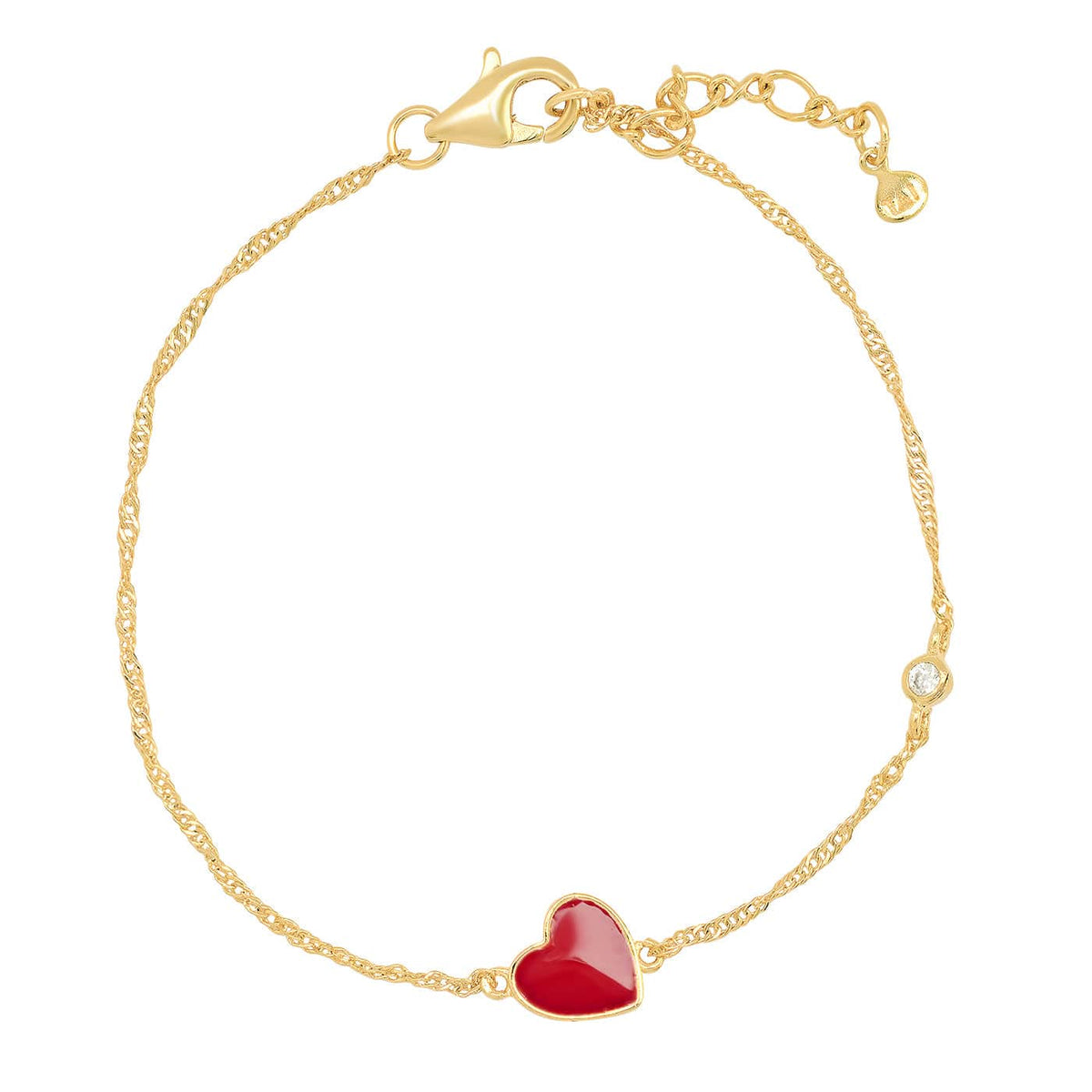 Tai TB-2390 Enamel Heart Bracelet