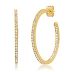 Tai CZ Hoop Earrings