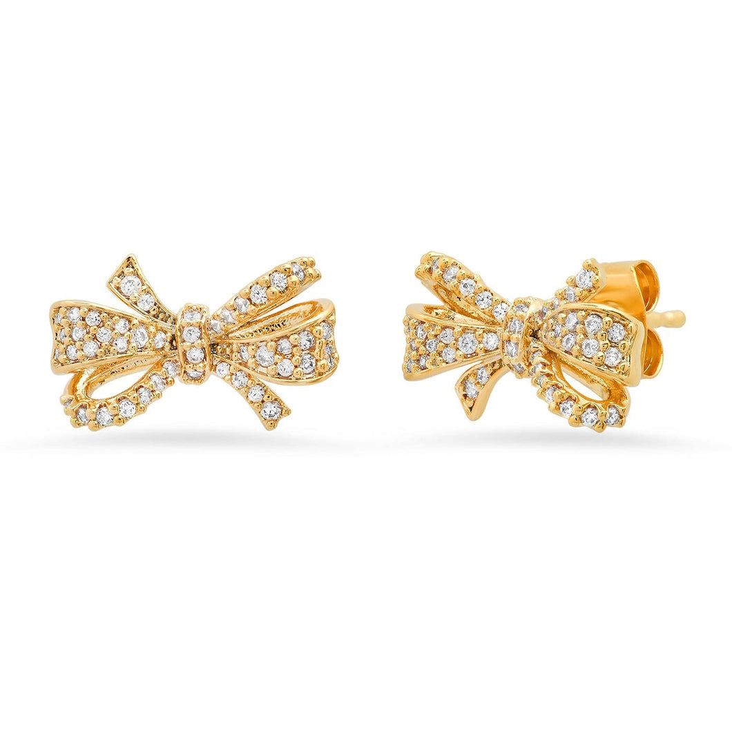 Tai TE-3305 Pave Bow Studs
