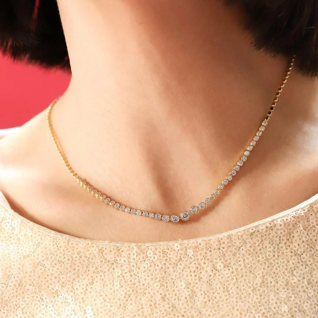 Tai TN-4194 Tennis Necklace