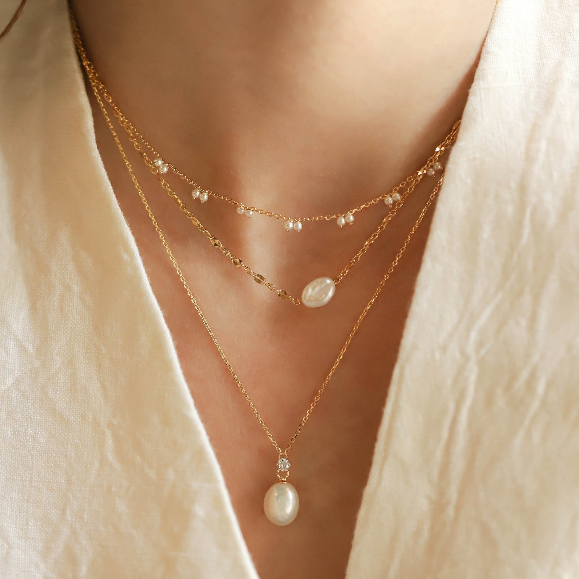 Tai 925 SAN-0131 Pearl Necklace