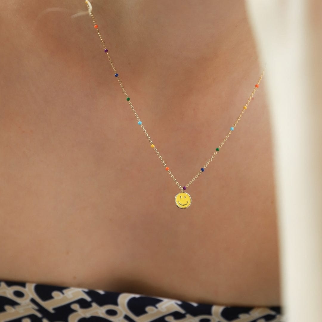 Tai TN-4662 Smiley Face Necklace