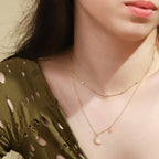 Tai TN-2308 CZ Station Necklace