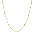 Tai TN-2308 CZ Station Necklace