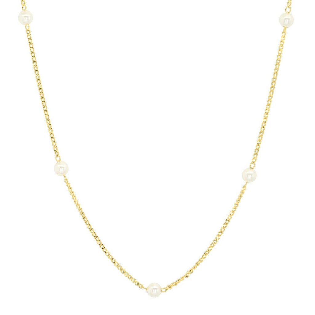 Tai 925 SAN-0076 Pearl Station Necklace