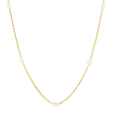 Load image into Gallery viewer, Tai 925 SAN-0076 Pearl Station Necklace
