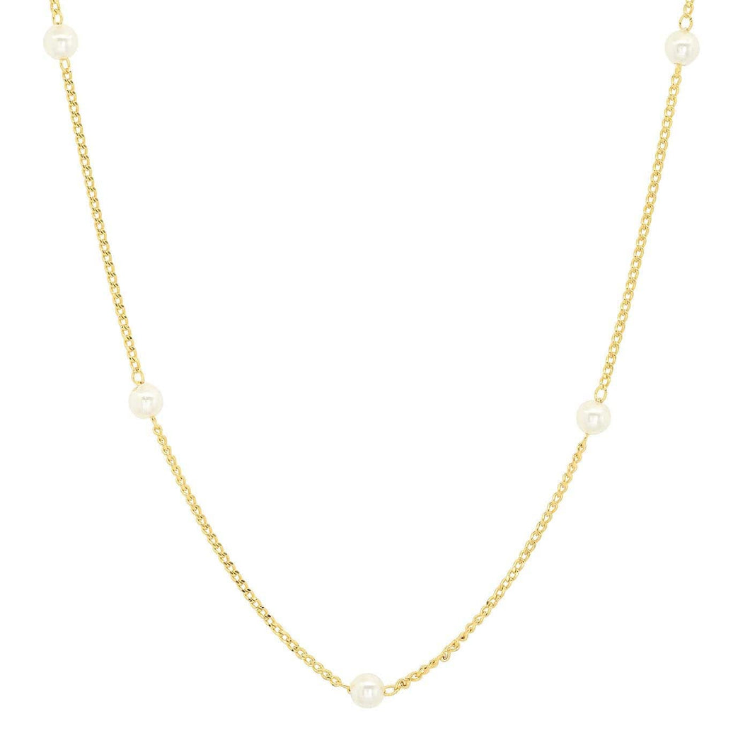 Tai 925 SAN-0076 Pearl Station Necklace
