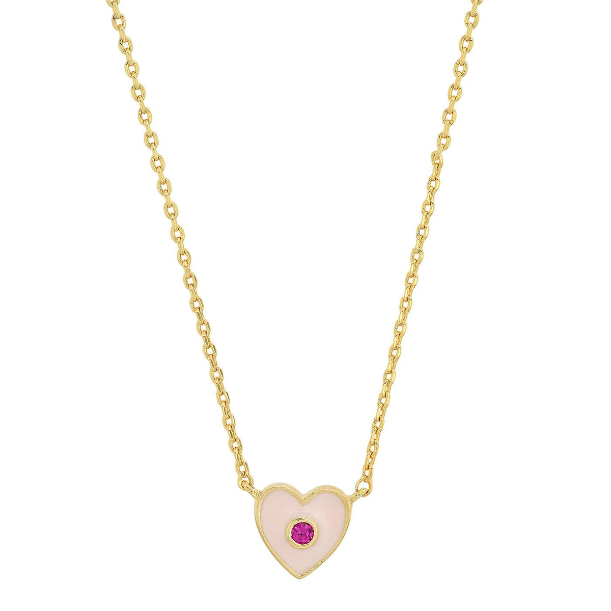 Tai TN-2820 Enamel Heart Necklace