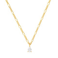 Tai TN-4626 Figaro Chain with CZ Pendant