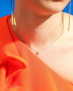 Tai 925 SAN-0114 Pave Disc Necklace