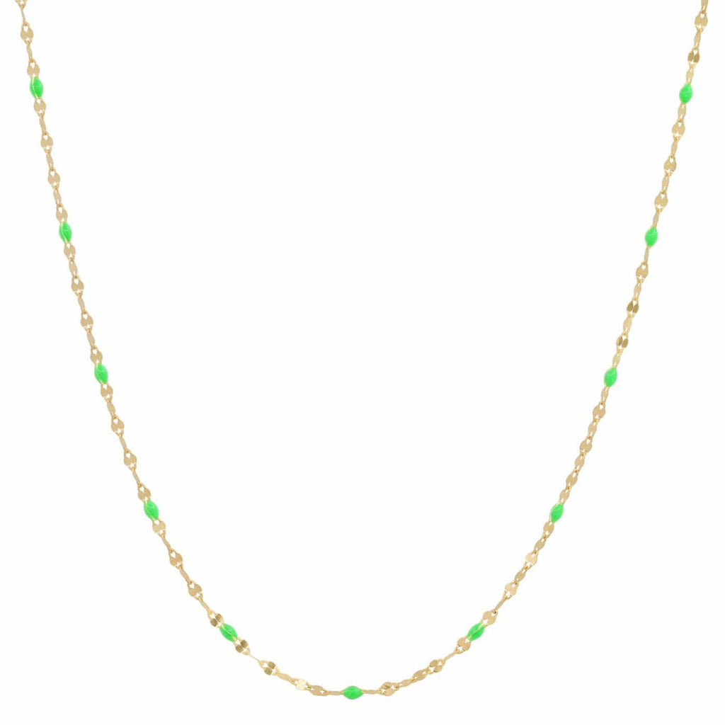 Tai 925 SAN-0149 Enamel Station Necklace