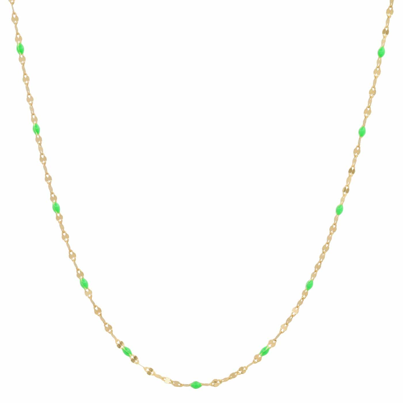 Tai 925 SAN-0149 Enamel Station Necklace