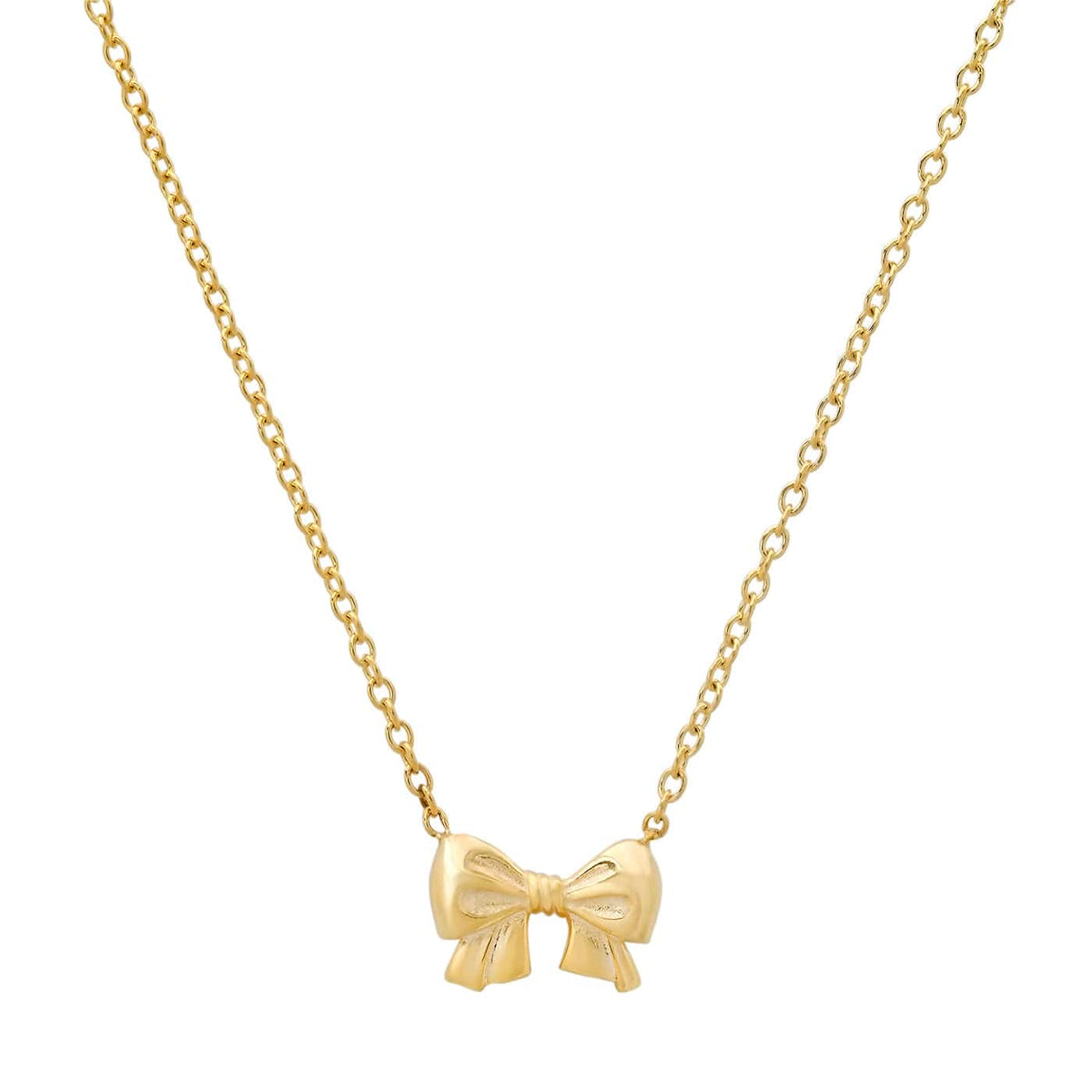 Tai 925 SGN-07 Plain Bow Necklace