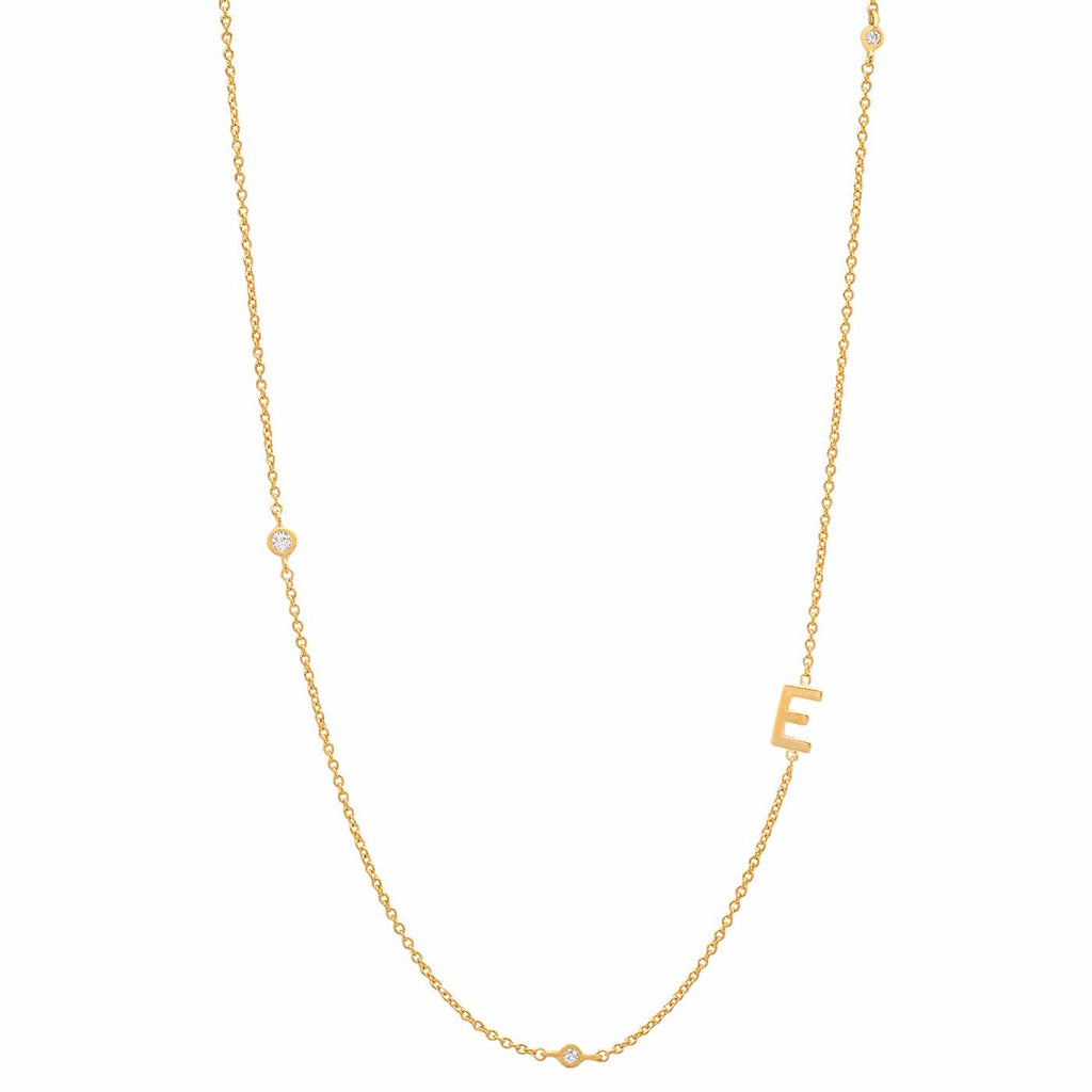 Tai Sideways Initial Necklace