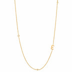 Tai Sideways Initial Necklace