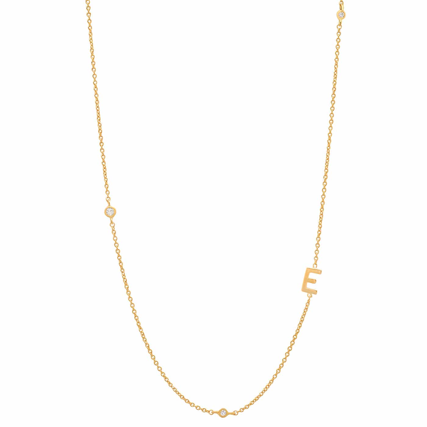 Tai Sideways Initial Necklace