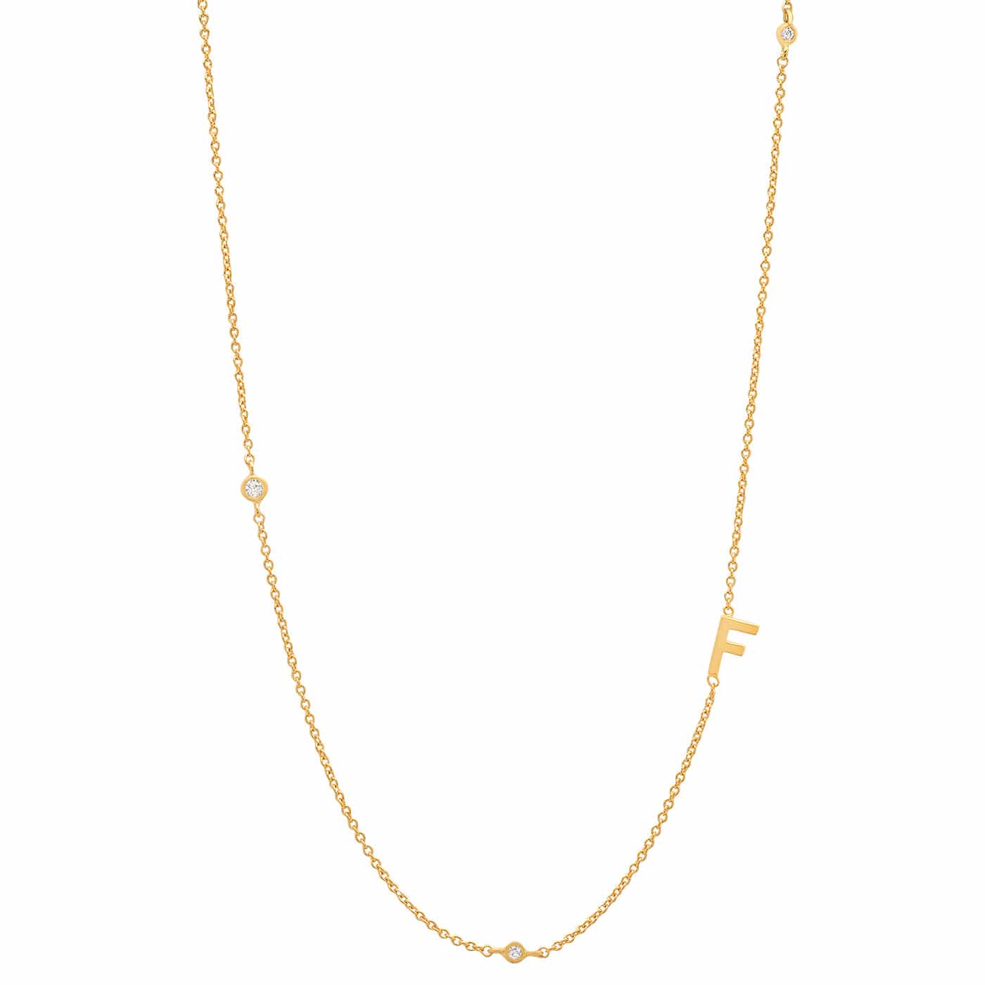 Tai Sideways Initial Necklace