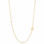Tai Sideways Initial Necklace