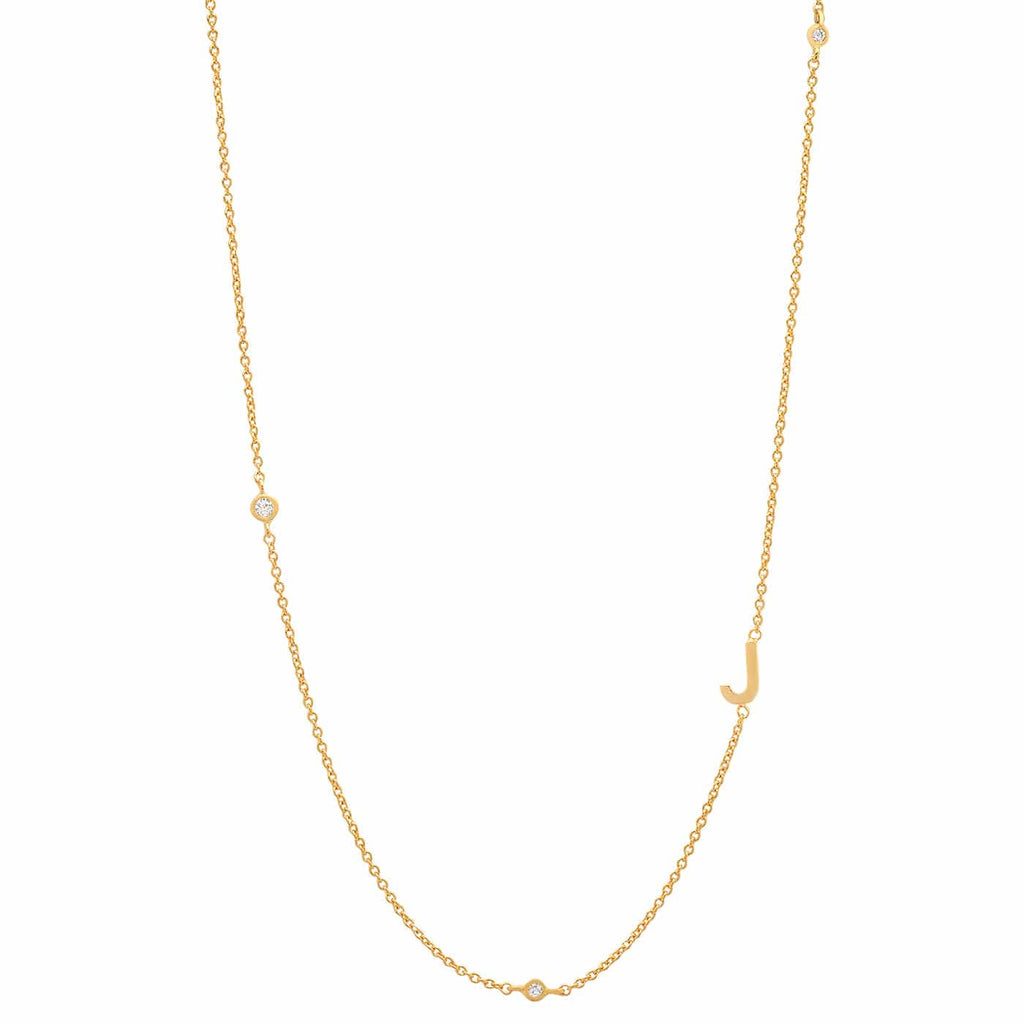 Tai Sideways Initial Necklace