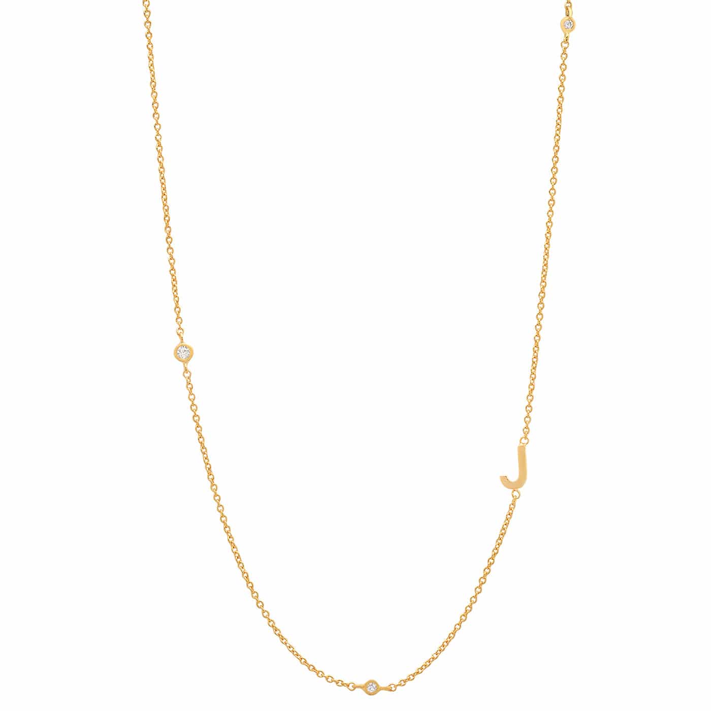 Tai Sideways Initial Necklace