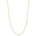 Tai Sideways Initial Necklace