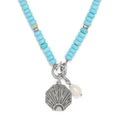 BRI Token Charm Turquoise Necklace