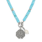 BRI Token Charm Turquoise Necklace