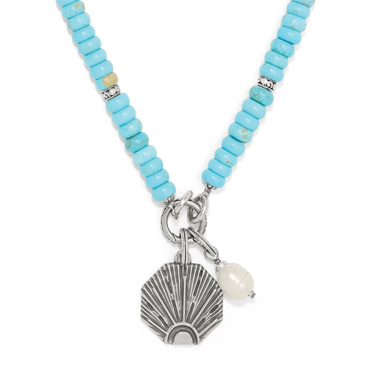 BRI Token Charm Turquoise Necklace