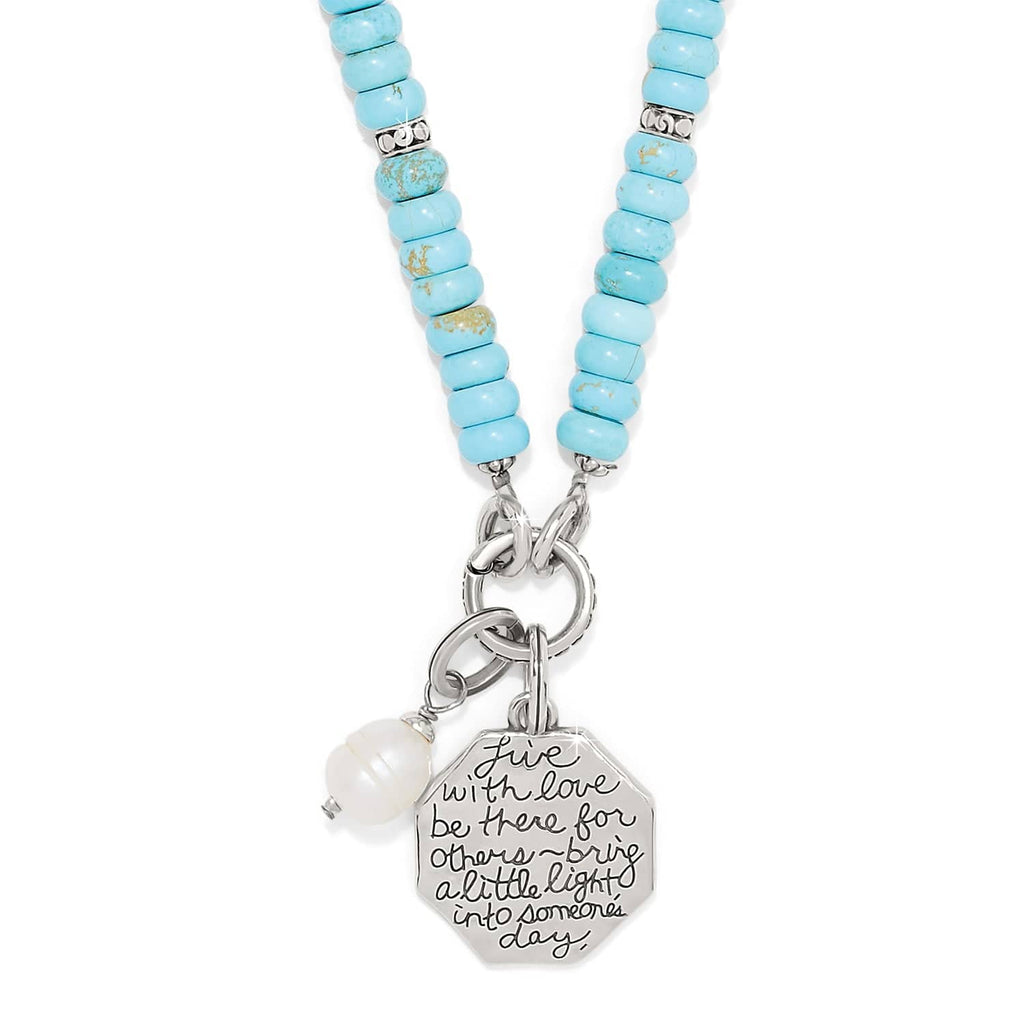 BRI Token Charm Turquoise Necklace
